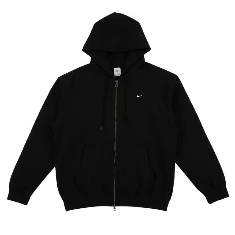 Nike Solo Swoosh FZ Hoodie 'Black/White'
