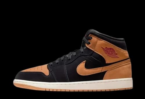 Jordan 1 Mid SE Black Flax