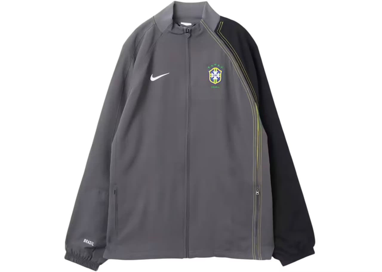 Nike Total 90 Brazil Reissue Replica Soccer Track Jacket Dark Grey/Black