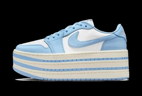 Jordan 1 Low Triple Stack Psychic Blue White (Women's)