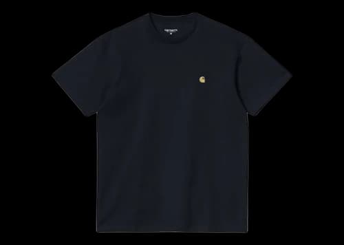 Carhartt WIP S/S Chase T-Shirt Dark Navy/Gold