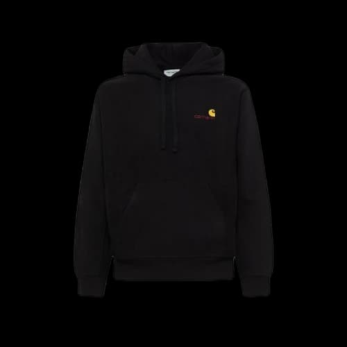 Carhartt WIP American Script Hooded Sweatshirt Black