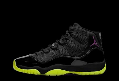 Jordan 11 Retro Black Barely Volt (GS)