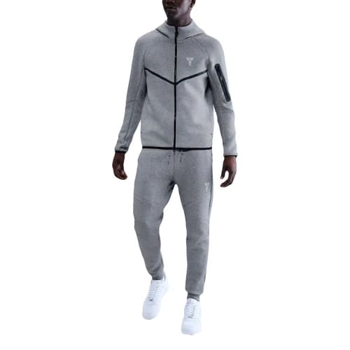 Nike Kobe Bryant Tech Fleece Windrunner Full Zip Jacket Dark Grey Heather/White