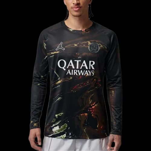 Nike x PSG Dri-Fit Longsleeve Jersey Black/White/Black