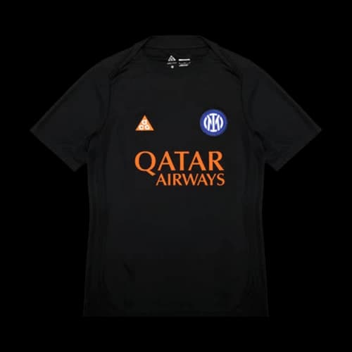 Nike x Inter Milan ACG Dri-FIT Soccer Pre-Match Tee Black/Safety Orange