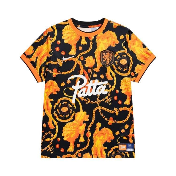 Nike x Patta Womens KNVB Pre Match Jersey Orange