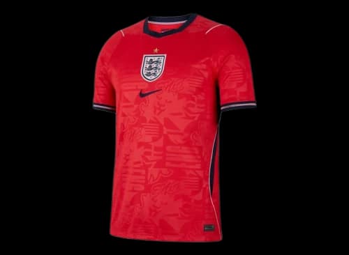 Nike England National Team 2026 Away Stadium Jersey Speed Red/Obsidian/White