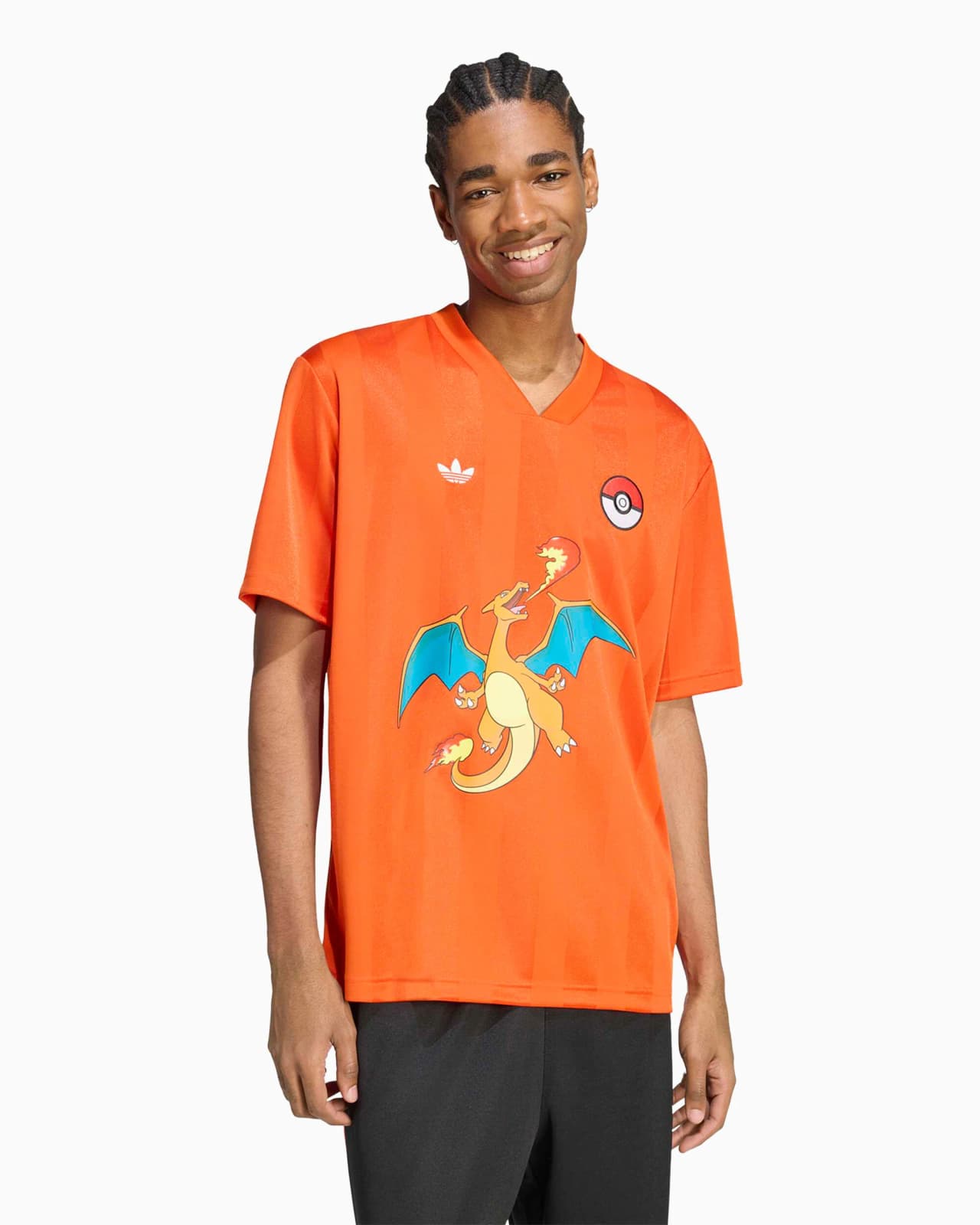 adidas x Pokemon Jersey T-Shirt Asia Sizing 'Collegiate Orange'
