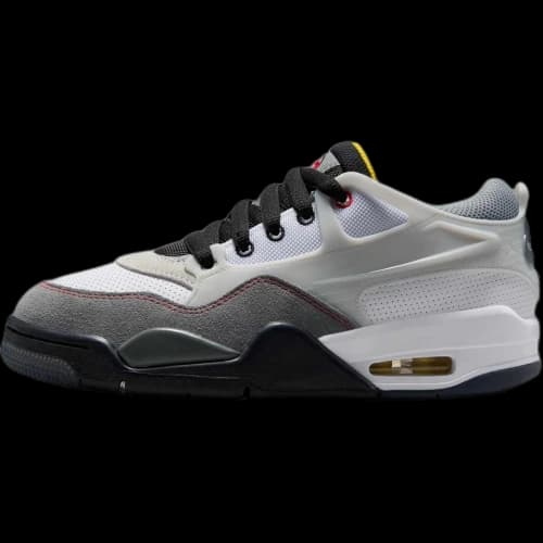 Jordan 4 RM Premium White Black Smoke Grey Fire Red (GS)
