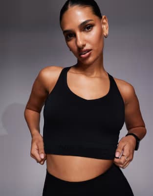 Nike Pro Seamless Dri-FIT Cropped Tank Top 'Black' (Women's)