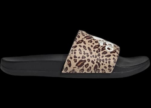 adidas Adilette Comfort Slides Core Black Off White Magic Beige (Women's)