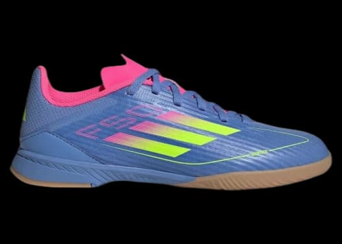 adidas F50 League Indoor Blue Fusion Lucid Lemon Lucid Pink (Kids)