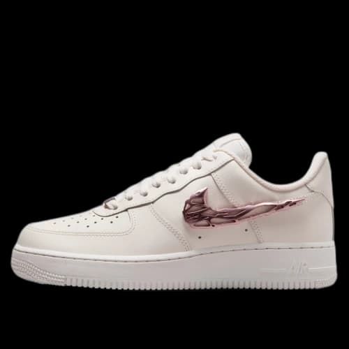 Nike Air Force 1 Low Liquid Metal Swoosh Metallic Rose Gold (Women's)
