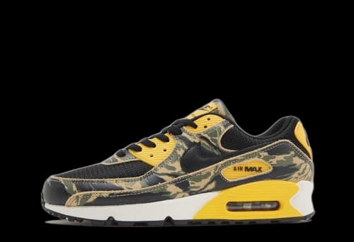 Nike Air Max 90 Premium Black University Gold Camo