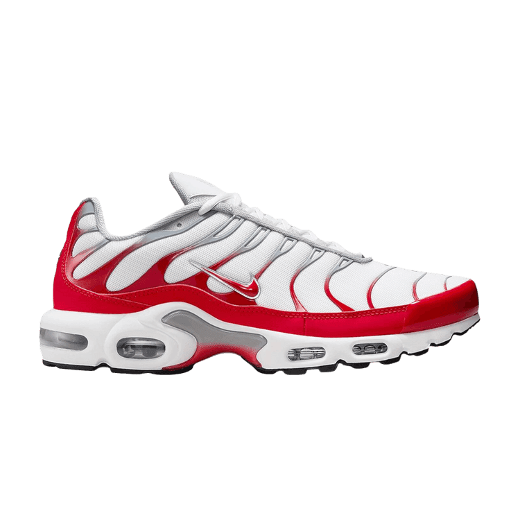 Nike Air Max Plus White University Red Wolf Grey