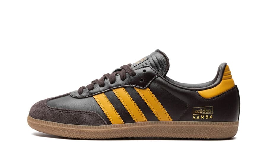 adidas Samba OG Dark Brown Preloved Yellow