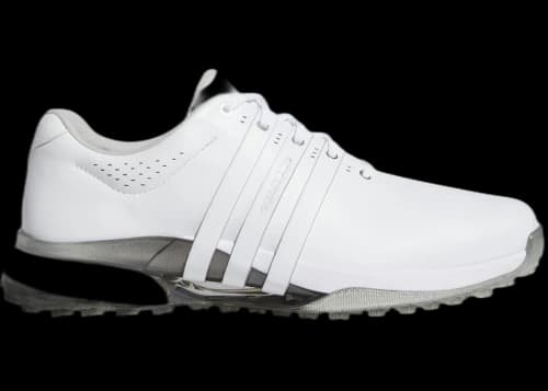 adidas Tour360 25 Spikeless Golf Cloud White Silver Metallic