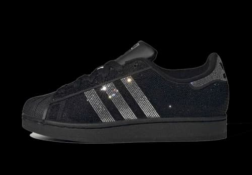 adidas Superstar II Rhinestone Black Silver (Women's)