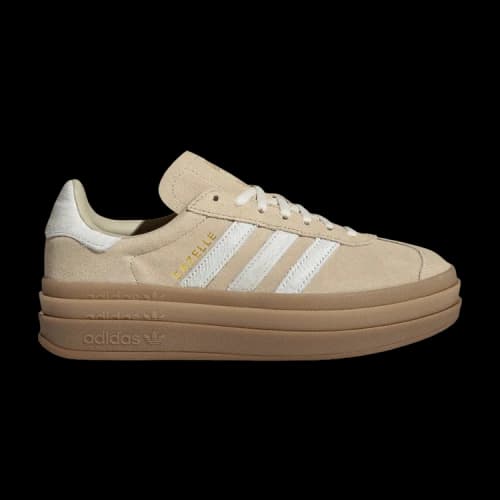 adidas Gazelle Bold Stone Khaki Cream White (Women's)