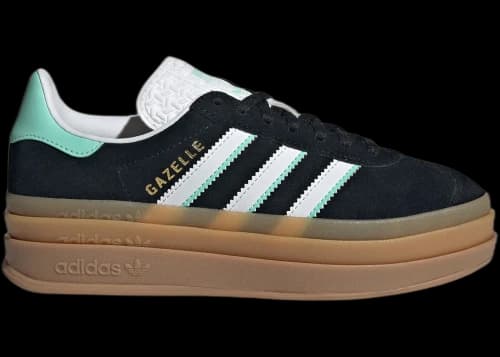 adidas Gazelle Bold Black White Mint Gum (GS)