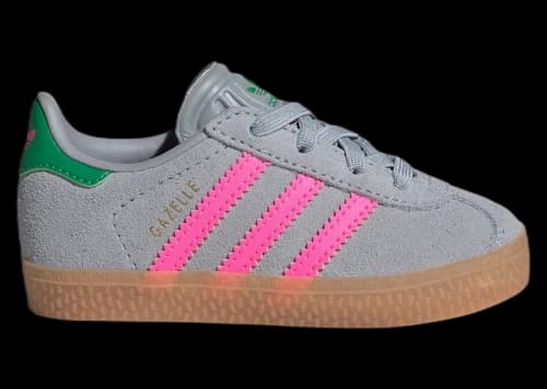 adidas Gazelle Comfort Closure Halo Silver Lucid Pink Green (TD)