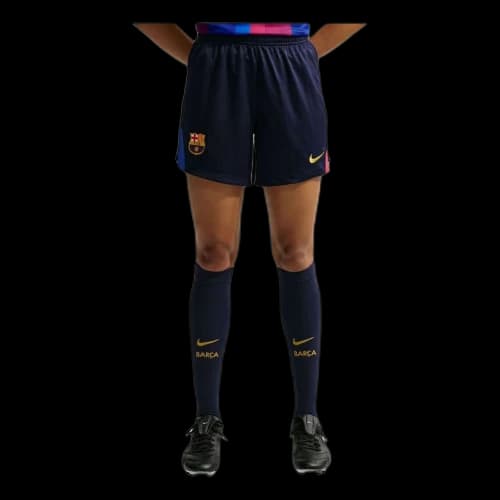 Nike x F.C. Barcelona 2026/27 Stadium Home Dri-FIT Replica Shorts 'Blackened Blue Cardinal Red Mineral Yellow' (Women's)