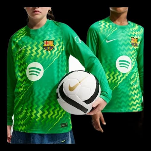 (GS) Nike x F.C. Barcelona 2026/27 Stadium Goalkeeper Dri-FIT Replica T-Shirt 'Stadium Green Black White'