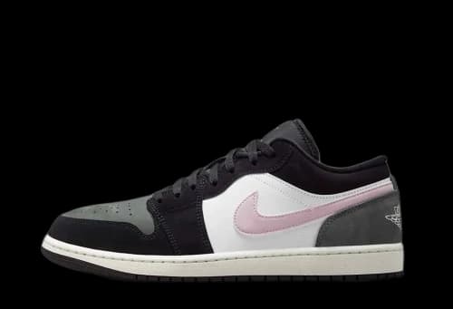 Air Jordan 1 Low SE 'Black Iced Carmine Iron Grey'