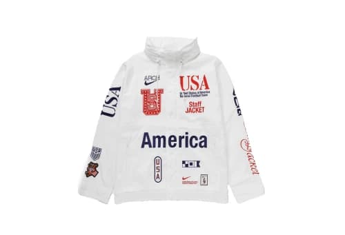 Nike x USA x V.A.A. Cryoshot Woven Staff Jacket 'White'