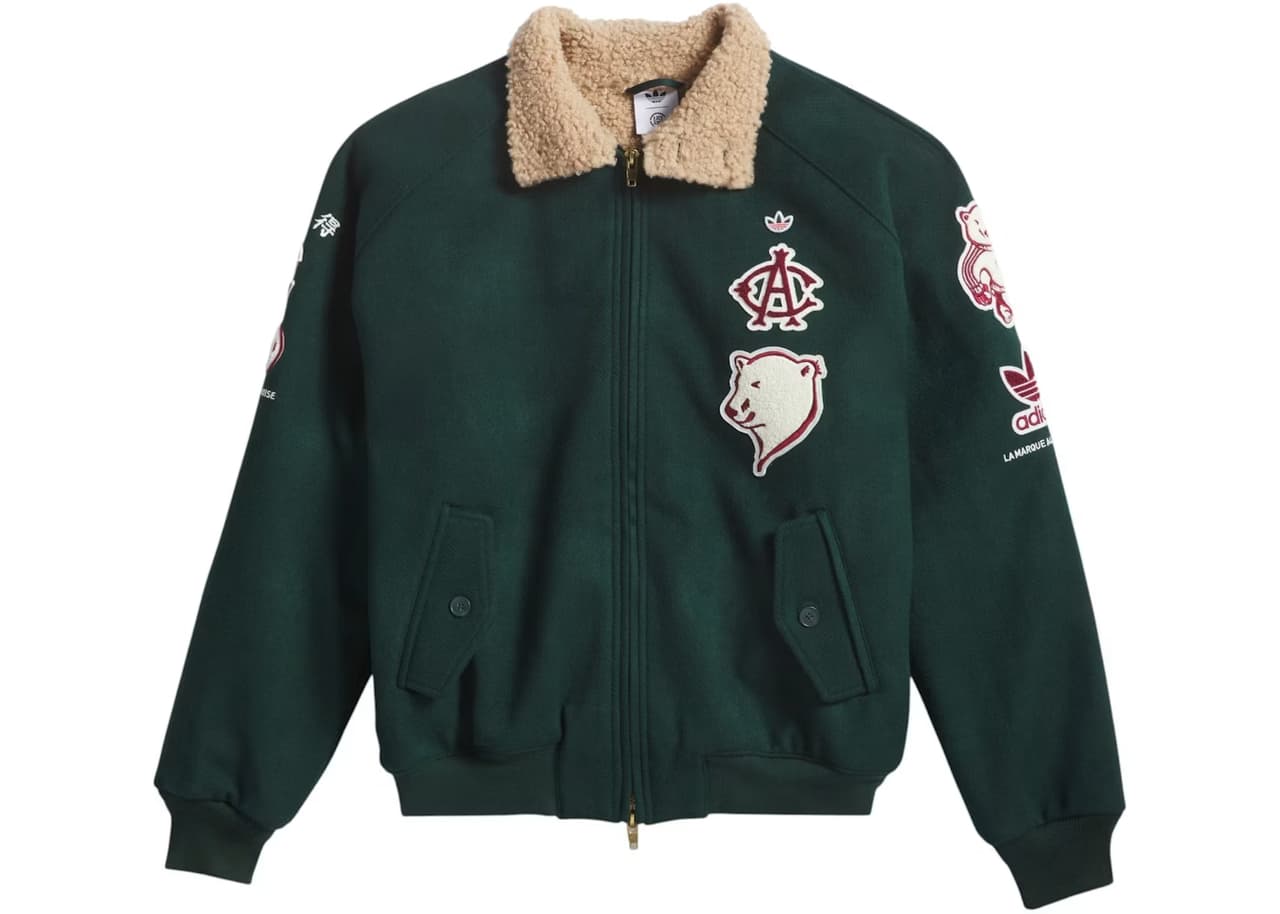 adidas x CLOT Edison Chen Warmup Jacket Green Night