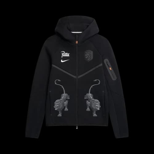 Nike x Patta x Netherlands KNVB Tech Fleece Zip Windrunner Hoodie Black