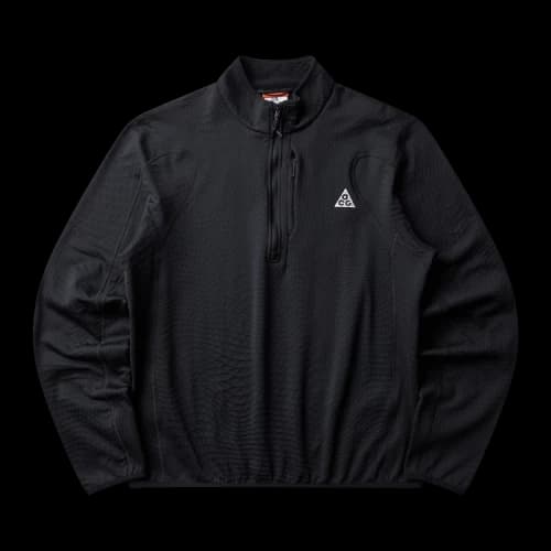 Nike x ACG Wolf Grid Therma-FIT 1 2-Zip T-Shirt 'Black Summit White'