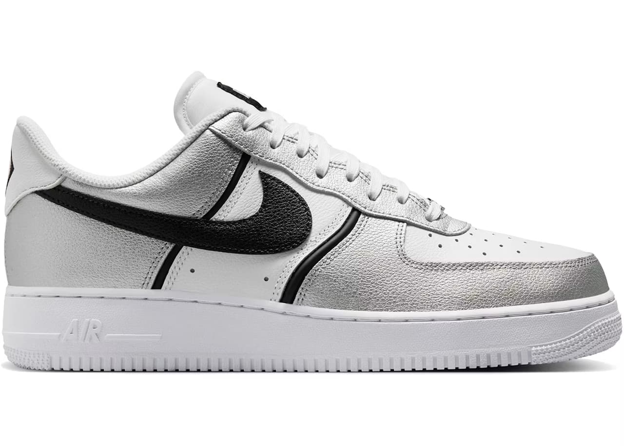 Nike Air Force 1 Low '07 LV8 Metallic Silver White Black