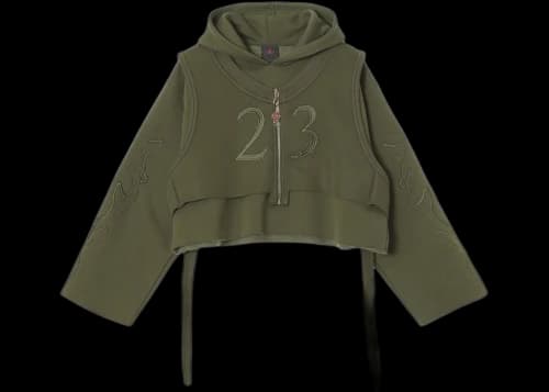 Nike Jordan x Teyana Taylor Women's Fleece Hoodie Rough Green