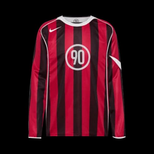 Nike Total 90 Dri-FIT Long-Sleeve T-Shirt 'Gym Red White'
