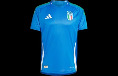adidas Italy 2024 Home Authentic Jersey Blue