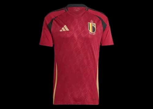 adidas Belgium 24 Home Jersey Team Coll Burgundy