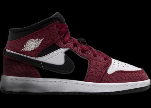 Jordan 1 Mid SE Team Red Black White (GS)