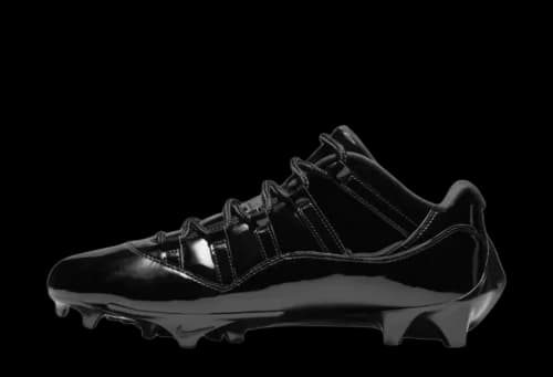 Jordan 11 Low TD Cleat Patent Black