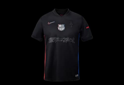 Nike Travis Scott x FC Barcelona 2024/25 Match Away Cactus Jack Jersey Black