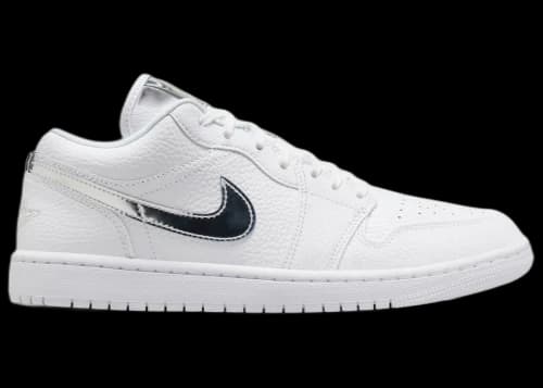 Jordan 1 Low SE White Metallic Silver (Women's)