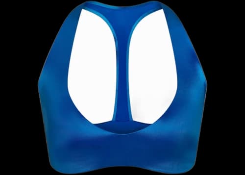 Nike x SKIMS Satin Shine Plunge T-Back Bra Cobalt