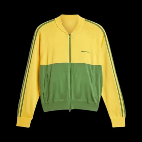 adidas x Wales Bonner Nylon Knit Track Top Bold Gold/Crew Green