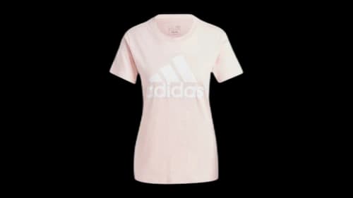 adidas Women's Essentials Logo T-Shirt Sandy Pink