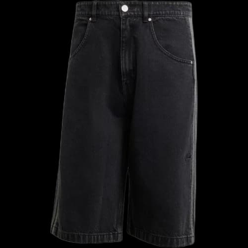 adidas Adicolor Denim Firebird Shorts True Black Denim