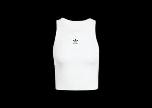 adidas Women's Essentials Ribbed Tank Top White