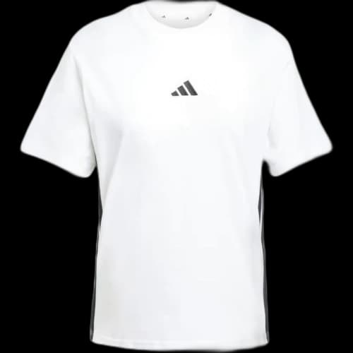 adidas Women's Essentials 3-Stripes Cotton T-Shirt White/Black