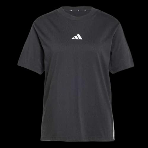 adidas Women's Essentials 3-Stripes Cotton T-Shirt Black/White