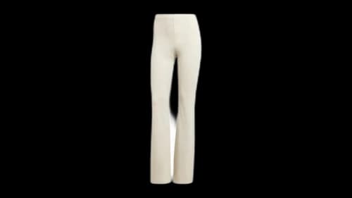 adidas Women's Essentials Small Logo Flared Leggings Wonder Alumina/White